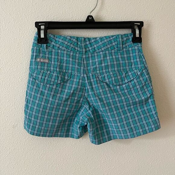 Columbia Girls Silver Ridge III Plaid Short Miami Plaid 7/8 - Picture 2 of 4